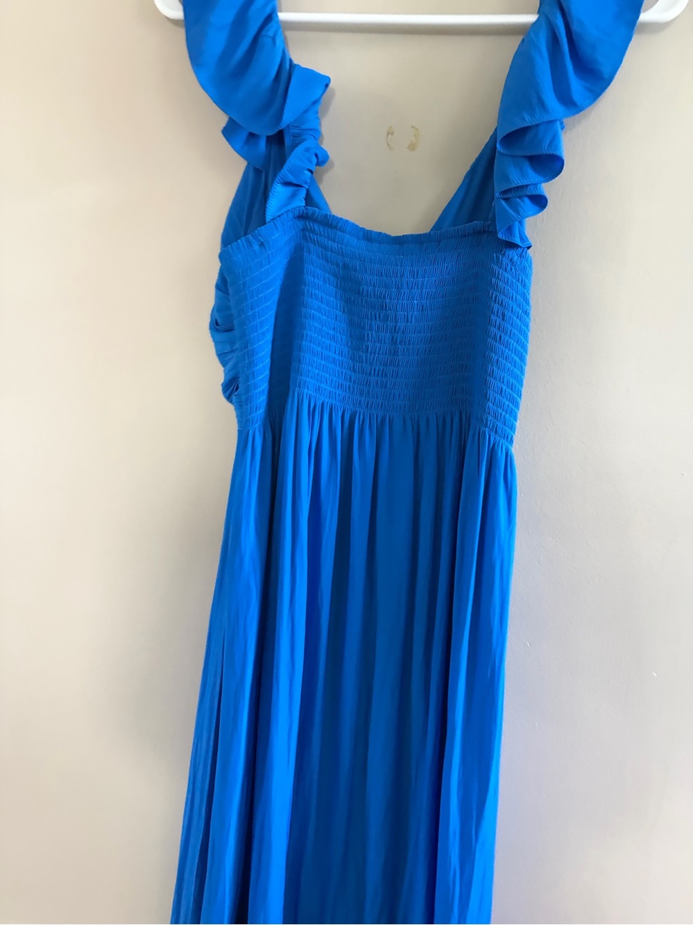 RAMY BROOK NELLY PLUNGE V-NECK BLUE RUFFLE TIERED DRESS SZ XS NWT - Picture 11 of 11